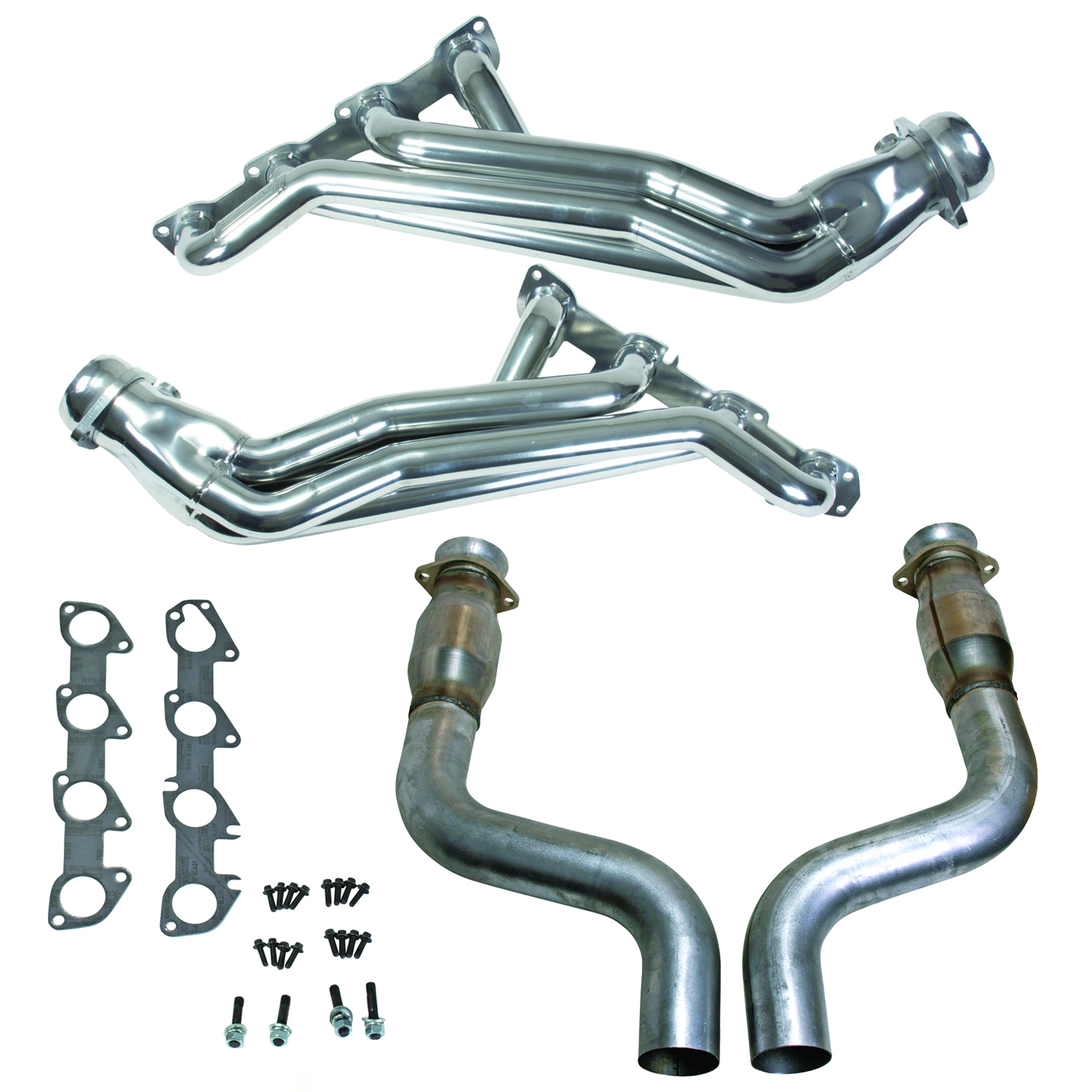 BBK Performance Parts 40464 09-24 CHALL CHAR 5.7 HEMI 1-3/4 LONG TUBE HEADERS PLUS MID PIPE (SILVER CERAMIC)
